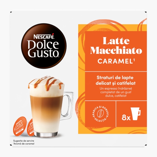 Latte Macchiato Caramel 8 băuturi 145.6g, capsule cafea