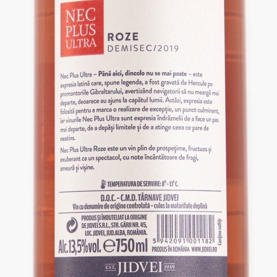 Vin rose demisec Pinot Noir, Cabernet Sauvignon, Syrah 0.75l