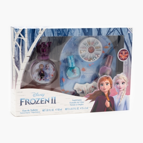 Set cadou copii Frozen II: apă de toaletă 30ml + kit manichiură