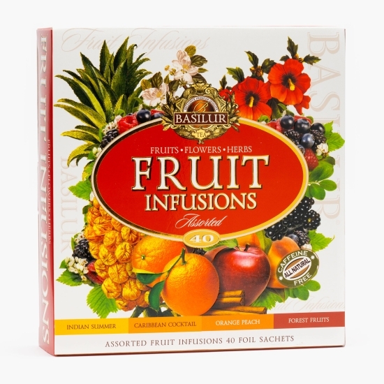 Ceai asortat Fruit Infusions Assorted, 40 plicuri