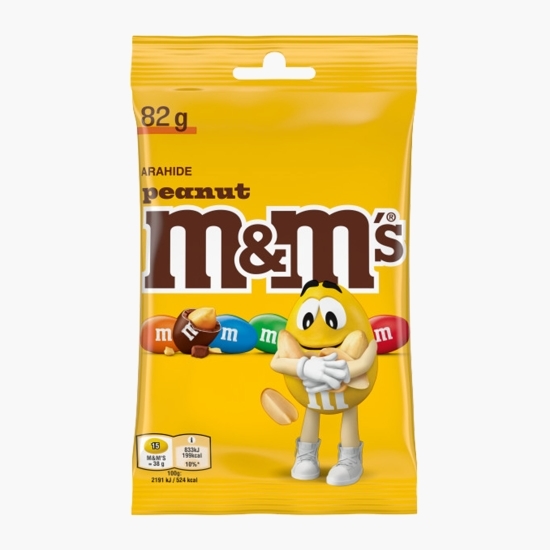 M&M's - Bomboane cu arahide învelite în ciocolată cu lapte 82g
