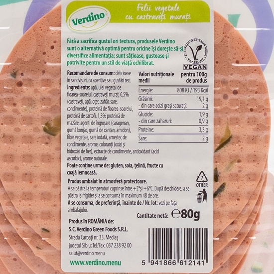 Felii vegetale cu castraveți murați 80g