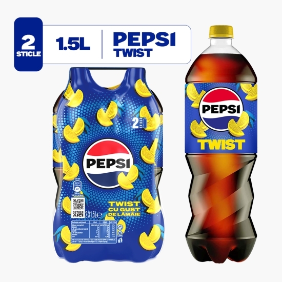 Băutură cu aroma de cola și suc de lămâie, Twist, 2x1.5l