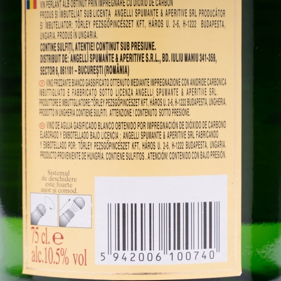 Vin alb demidulce Frizzante, 10.5%, 0.75l