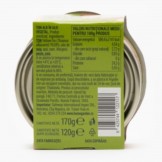 Ton alb în ulei vegetal 170g