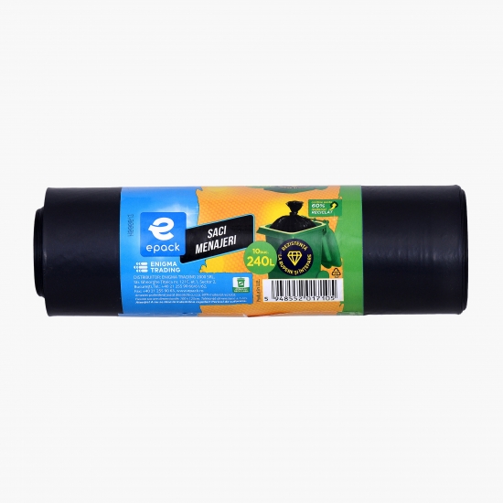 Saci menajeri LDPE 240l 10 buc