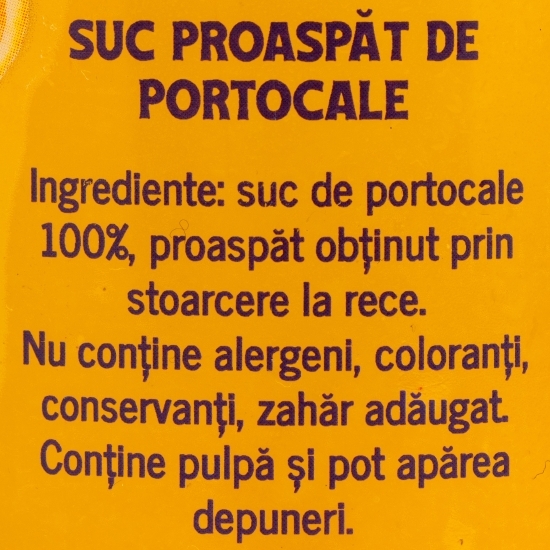 Suc proaspăt de portocale 0.33l