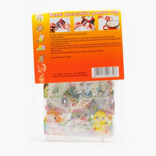 Benzi decorative pentru ouă, 7 buc
