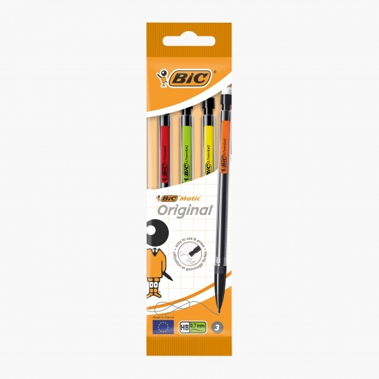 Set 3 creioane mecanice Matic Classic 0.7mm
