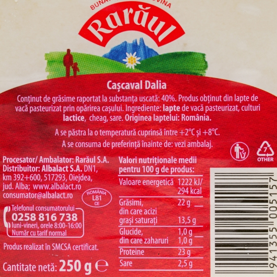 Cașcaval Dalia 250g