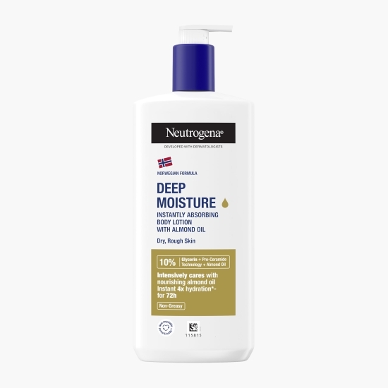 Loțiune de corp intens hidratantă cu uleiuri hrănitoare pentru piele uscată Deep Moisture 400ml