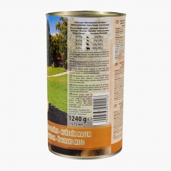 Hrană umedă integrală pentru câini adulți, 1240g, cu carne pasăre