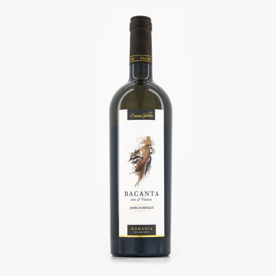 Vin alb sec Bacanta Șarba Barrique, 12.5%, 0.75l