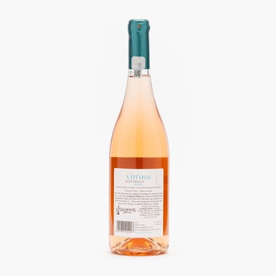 Vin rose demisec Virtuoz Merlot, 14.7%, 0.75l