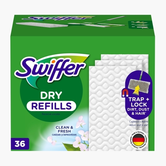 Rezerve lavete uscate pentru pardoseală Sweeper 36 buc