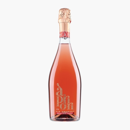 Vin spumant rose dulce Muscat, 11.5%, 750ml