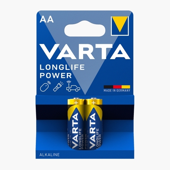 Baterii alcaline Longlife Power AA R6 - pachet blister, 2 buc