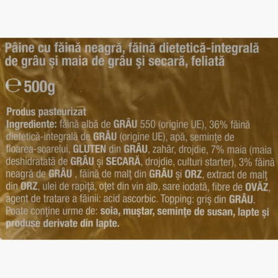 Pâine neagră cu maia 500g