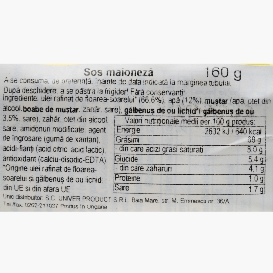 Sos maioneză 160g