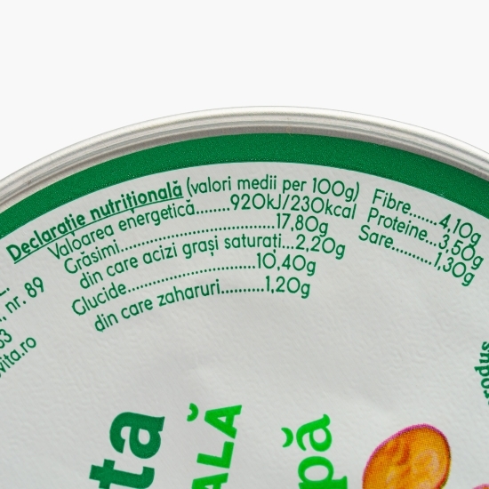 Pastă vegetală din bob cu roșii și ceapă 100g