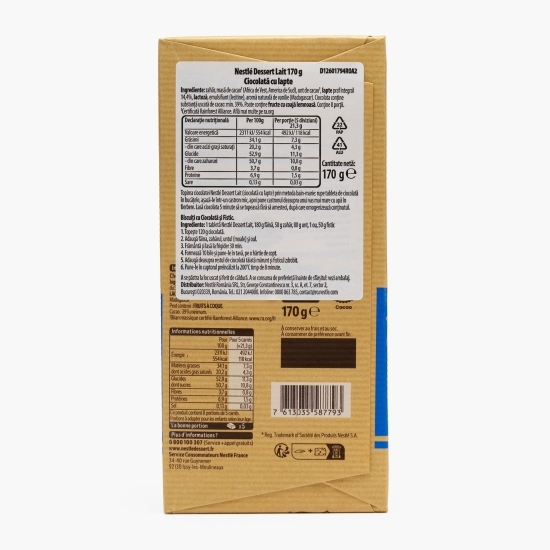 Ciocolată de menaj cu lapte 170g
