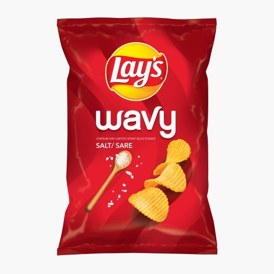 Chipsuri ondulate din cartofi cu sare, Wavy 200g