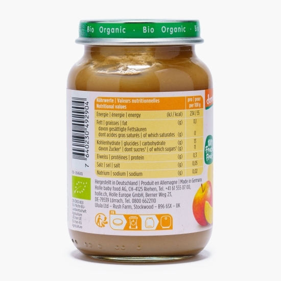 Piure ECO de mere și prune pentru copii, +6 luni, 190g