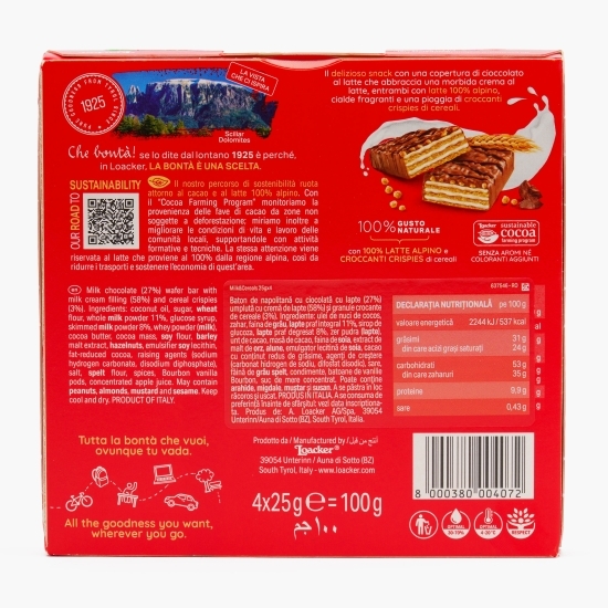 Napolitane Milk&Cereals 4x25g