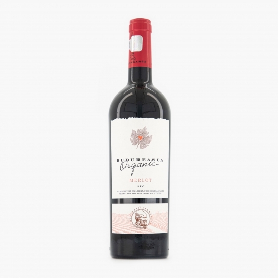 Vin roșu sec eco Merlot 0.75l