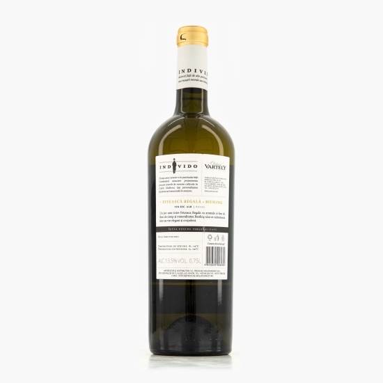 Vin alb sec Individo Fetească Regală & Riesling, 13.5%, 0.75l