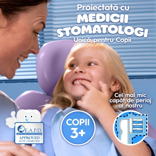 Periuță de dinți electrică Pro Kids Frozen, 2 moduri de periaj, 1 capăt, 4 autocolante, trusă de călătorie, 3+ ani