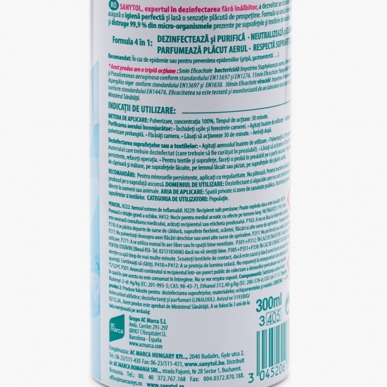 Spray dezodorizant și dezinfectant 300ml