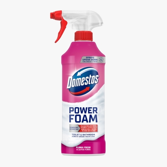 Spray spumă de curățare toaletă şi baie Power Foam Floral 435ml