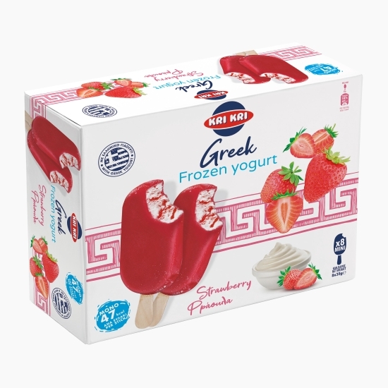 Înghețată cu iaurt grecesc și căpșuni 8x35g