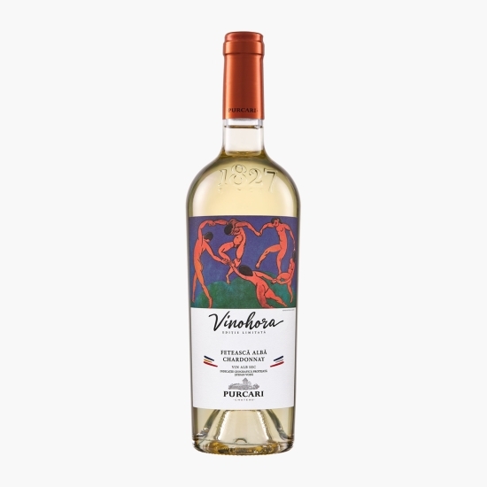 Vin alb sec Fetească Albă & Chardonnay, 13.5%, 0.75l