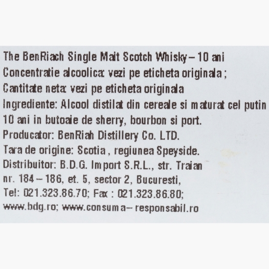 Single Malt Whisky 10YO, 43%, Scotland 0.7l