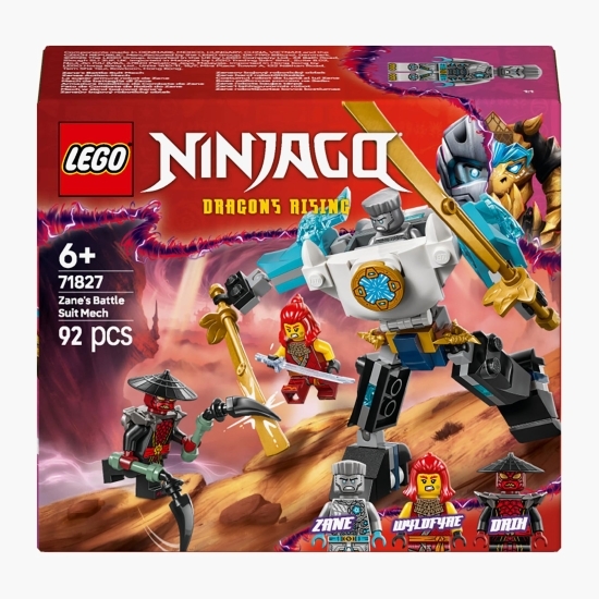 Costumul robot de luptă al lui Zane, 71827 Ninjago™, 92 piese, +6 ani