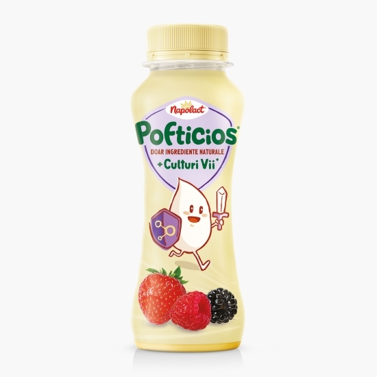 Iaurt de băut cu fructe de pădure Pofticios 200g