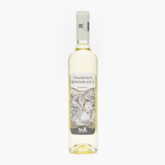 Vin alb demidulce Tămâioasă Românească, 14.7%, 0.5l