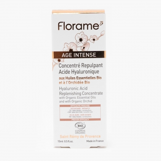Concentrat bio cu acid hialuronic pentru față 15ml