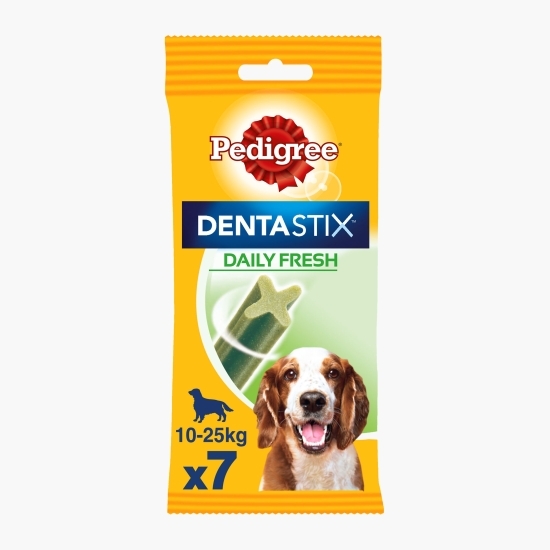 Batoane dentare pentru câini de talie medie, 180g, DentaStix cu eucalipt