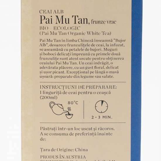 Ceai alb eco Pai Mu Tan 40g