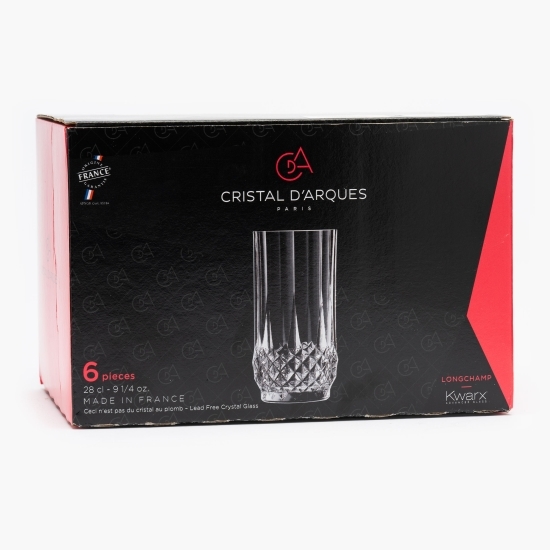 Set 6 pahare longdrink Longchamp 280ml
