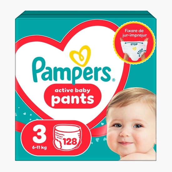Scutece chiloțel Active Baby Pants Mega Box mărimea 3, 6-11kg, 128 buc