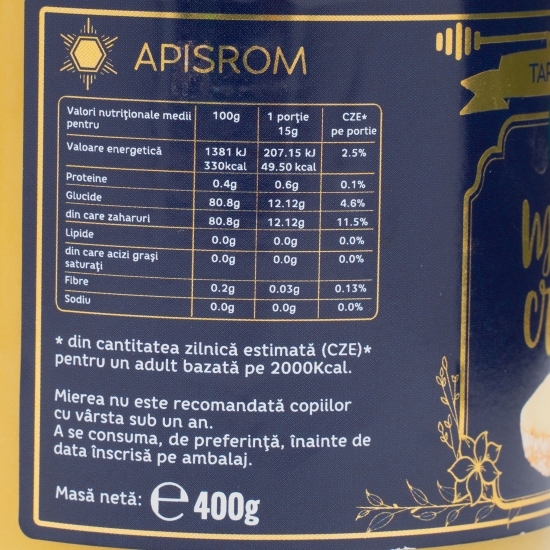 Miere cremă polifloră eco 400g