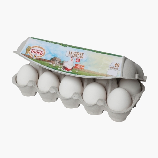 Ouă albe mărimea M/L cod 1, 10 buc