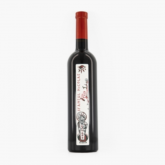 Vin roșu sec Merlot și Cabernet Sauvignon, Sfântul Nicolae, 14%, 0.75l