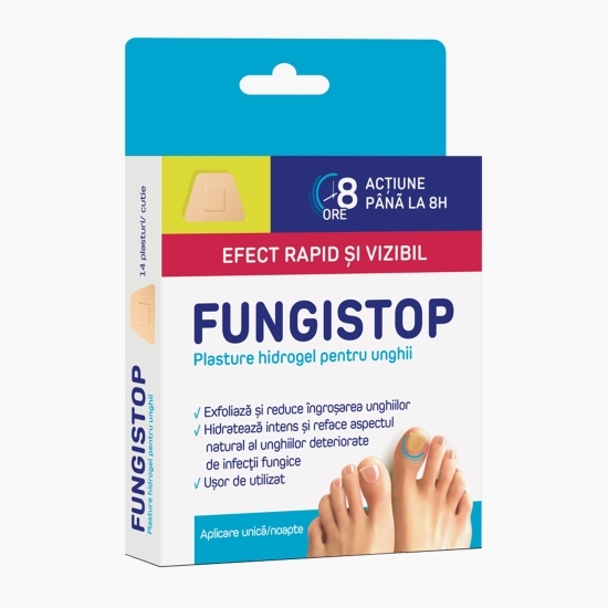 Fungistop - plasturi hidrogel pentru unghii, 14 buc