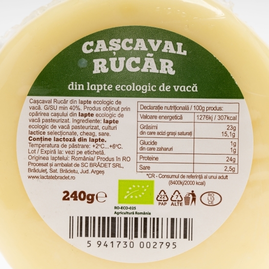 Cașcaval Rucăr eco 240g