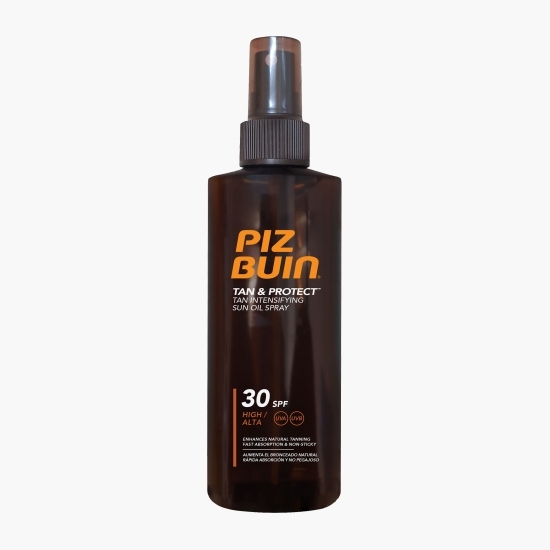 Ulei spray pentru bronzare accelerată și protecția bronzului Piz Buin, SPF 30, 150ml